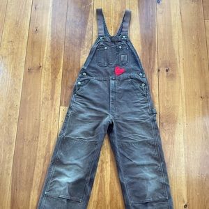 Thrashed Carhartt Overalls Men’s size 32x32